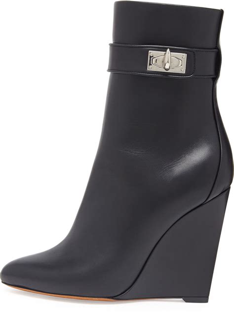 givenchy leather wedge boots women|givenchy shark boots price.